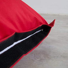 Avalon Pouf a Forma di Triangolo Shongo Tessuto Tecnico Samba per Esterno Nero sfoderabile