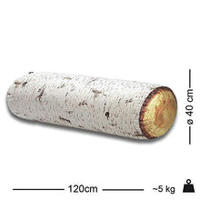 MeroWings - Cuscino da pavimento con tronco d'albero, modello Nordic Birch Jumbo