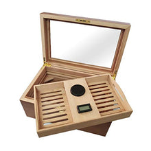 XINBO Cigar Humidor, può Contenere Circa 150 sigari, Legno Solido Cigar Box, con igrometro e umidificatore