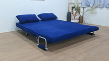 ITALFROM Divano Letto Sofa Bed Blu Divani 153x69x82h Divanetti Divano Letto 2 Piazze cod. 4033