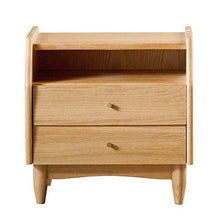 KaidanBeautifully Side Table Comodino comodini 2 cassetti Comodino in Legno massello Camera da Letto Scatola di immagazzinaggio Piccolo armadietto Comodino Comodino tavolino (Dimensioni: 50 40 50 cm)