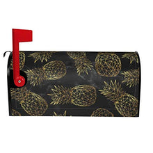 Moderno design geometrico GoldDesign unico magnetico cassetta delle lettere copre la copertura della cassetta delle poste per giardino giardino e cortile dimensioni standard 51 x 48 pollici