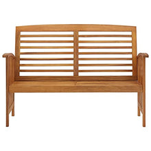 vidaXL Panchina da Giardino 119 cm in Legno Massello d'Acacia