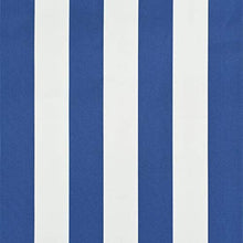 VidaXL - Tenda da sole retrattile, 100 x 150 cm, colore blu e bianco