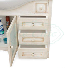 Mobile da Bagno in Legno DECAPE' con LAVABO in Ceramica E SPECCHIERA