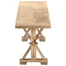 Tidyard Panca da Ingresso in Legno Massello di Mango,da Giardino/Patio/Balcone da Esterni o da Cameretta/Salotto/Corridoio per Interni 160x35x45 cm