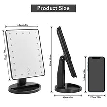 GERUIKE Specchio Trucco con Luci,Specchio Trucco con Ingrandimento 10X,Specchio con LED, Specchio per il Trucco Cosmetico, Touch Screen Ricaricabile USB