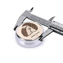 Hedgehugs - Contenitore rotondo per pillole a 3 scomparti, in metallo, per medicina e vitamina