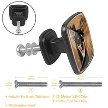 cane carino Pomelli per Porta Set di 4 Pomelli per Mobili Manopole per Cassetti Cucina Armadio Vetro