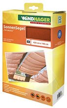 Windhager Tenda Vela Parasole per tendicorda, Protezione Solare, pergola o Giardino d'inverno, 420 x 140 cm, Terracotta, 10879