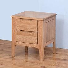 Comodini Casa Camera Accessori Ufficio universitaria legno Comodino White Oak Comodino con 2 cassetti - Comodino Mobili Comodino con cassetto ( Colore : Marrone , Dimensione : 42x40x52CM )