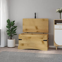 vidaXL Legno di Pino Messicano Cassapanca Corona Range Baule Cassa Panchina