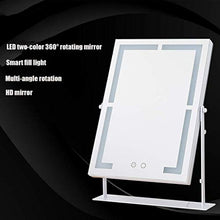 ShiSyan Specchio for Il Trucco LED Cosmetic Mirror Continentale Desktop Portable HD di Vetro for l'estetica Cura della Pelle Rasatura e Viaggiare Specchi