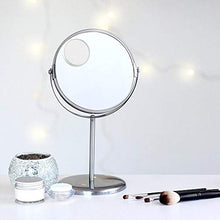 SANGSHI Specchio cosmetico per trucco rotondo con ingrandimento 5x, specchio cosmetico