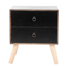 Comodino Aperto, Comodini Mobile Contenitore Mobile Contenitore Componibile Contenitore con 2 Cassetti per Camera da Letto, Soggiorno, Studio, 38x45x50.5cm