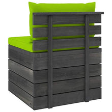 vidaXL Divano da Giardino 4 Posti su Pallet con Cuscini Massello Pino