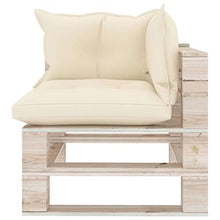 vidaXL Divano da Giardino Pallet 2 Posti con Cuscini in Legno di Pino