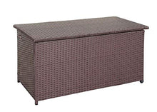 Mendler Baule Contenitore da Esterno HWC-D88 polyrattan ~ Premium 950l Marrone