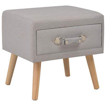 Estink - Comodino in tessuto, 40 x 35 x 40 cm, colore: Grigio