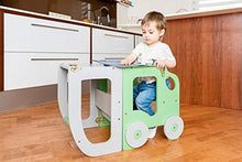Torre d’apprendimento, scrivania e sgabello Montessori