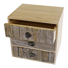 EliteKoopers - Cassettiera a 3 cassetti effetto legno con maniglie a ghiaia per accessori