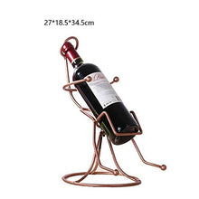 GSAGJsf Wine Rack, Supporto in Ferro battuto del Vino, Retro Ferro Battuto Wine Organizzazione Decorazione Domestica Ornamenti