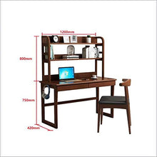 JINPENGRAN Scrivania con Bookshelf combinata Semplice Studentesco Studentesco scrivania scrivania,1200mm