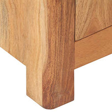 FAMIROSA Comodino 40x30x50 cm in Legno Massello di Acacia-0474
