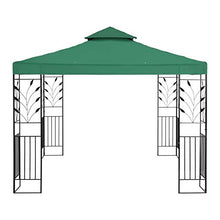 Uniprodo Gazebo da Giardino in Acciaio Gazebo in Metallo Uni_PERGOLA_3X3G (3 x 3 m, 180 g/m², Verde Scuro, Ferro)