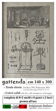 Tenda da Sole per Esterno a Righe con Anelli e Ganci Misura 140x300cm PRONTA all'Uso Made in Italy