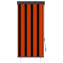 vidaXL - Tenda avvolgibile per esterni, 80 x 250 cm, arancione e marrone