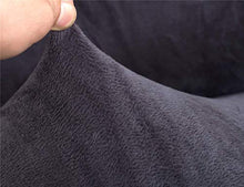 Interestmaker, copridivano elasticizzato in velluto per divano da 1, 2, 3, 4 posti, grigio., 2 Seater:145-185cm