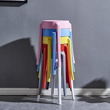 DIEDZ Sgabello per Scarpe Sedia da Tavolo Sgabello Semplice panchina in plastica Spessa per Adulti Alta Moda Sgabello in Gomma Creativa (Colore: Giallo)