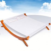 vidaXL Lettino Prendisole Doppio in Legno Bianco 200x188x42 cm Sdraio 2 Posti