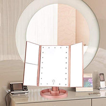 Specchio Specchi a vanità 22 LED Touch Screen 10X Trucco 10x Viaggio Pieghevole