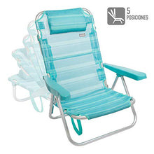 Aktive 53963 - Sedia multiposizione alluminio Beach