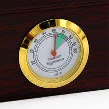 GJNWRQCY Humidor da Tavolo Scatola per sigari per sigari, con igrometro e umidificatore per 20-35 sigari
