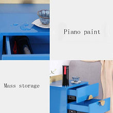 RCLD Comodini Toilette Armadio in Ferro forgiato Camera da Letto Ferro + Metallo (Color : Blue, Size : 40 * 35 * 60cm)
