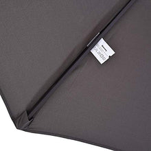 Outsunny Ombrellone Parasole da Giardino Esterno Tessuto Poliestere 4.6 x 2.4m Grigio