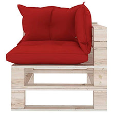vidaXL Divano Angolare da Giardino in Pallet con Cuscini Legno di Pino