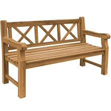 Panchina da giardino XXL in legno massiccio di teak