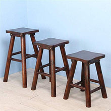 NYDZ - Sgabello da bar con altezza da bancone, stile retrò, con seduta ergonomica e gambe in legno, per sala da pranzo, cucina, bancone bar (dimensioni: 55 cm)