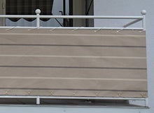 Angerer Paravista per Balcone Design No. 2500 Beige, 75 cm, Lunghezza: 8 Metro