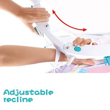 QULONG Culla Portatile elettrica per Bambini Altalena per Neonati Sedia Altalena a Dondolo con Giocattolo Regalo Musicale