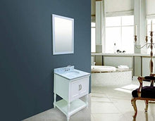 Rubeza 600 mm Dahlia bagno Vanity con top in marmo di Carrara