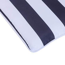 miozzi Set 6 Cuscini per Sedia Sfoderabili 100% Poliestere Bianco e Blu 42x42x5 cm