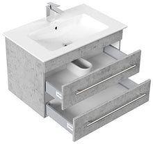 Mobile bagno con lavabo Villeroy & Boch Venticello 80cm grigio cemento