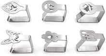 Wacemak1r - Supporto per tovaglia in acciaio inox, 6 pezzi