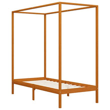 SKM Giroletto con Baldacchino 2 Cassetti in Legno di Pino 100x200 cm