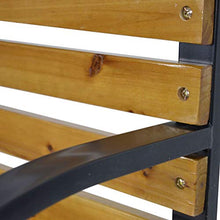 Gartentraum Elegante panchina in Metallo e Legno - 2 posti - Panchina Miruna